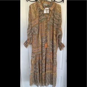 Beach Cover-Up in Tribal Print NWT Full Length